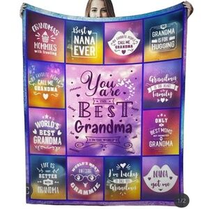 Best Grandma Throw Blanket 50x60